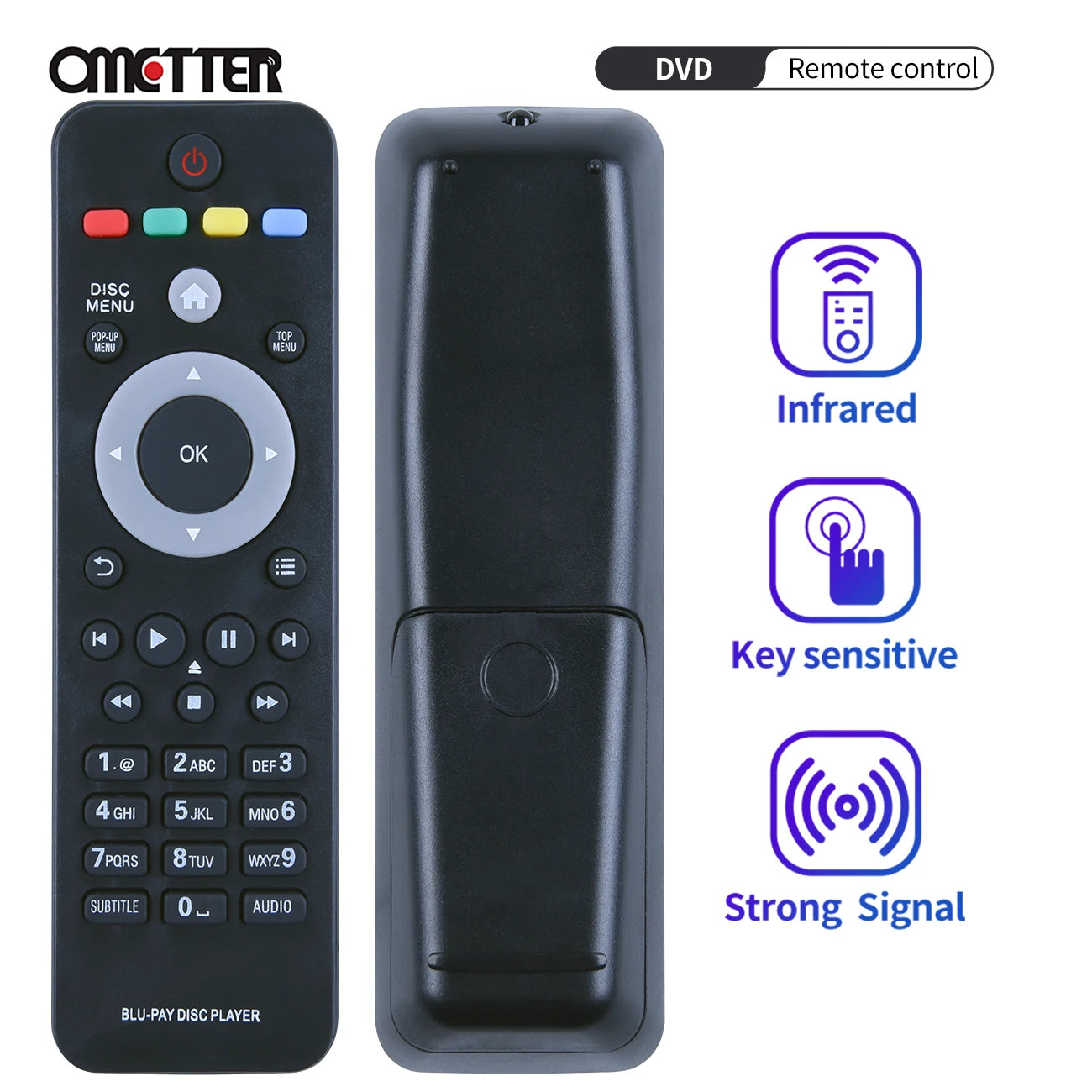 RC-2802 Remote Control for Philips Blu-ray Player BDP2180K BDP3200 BDP3280 BDP3300K
