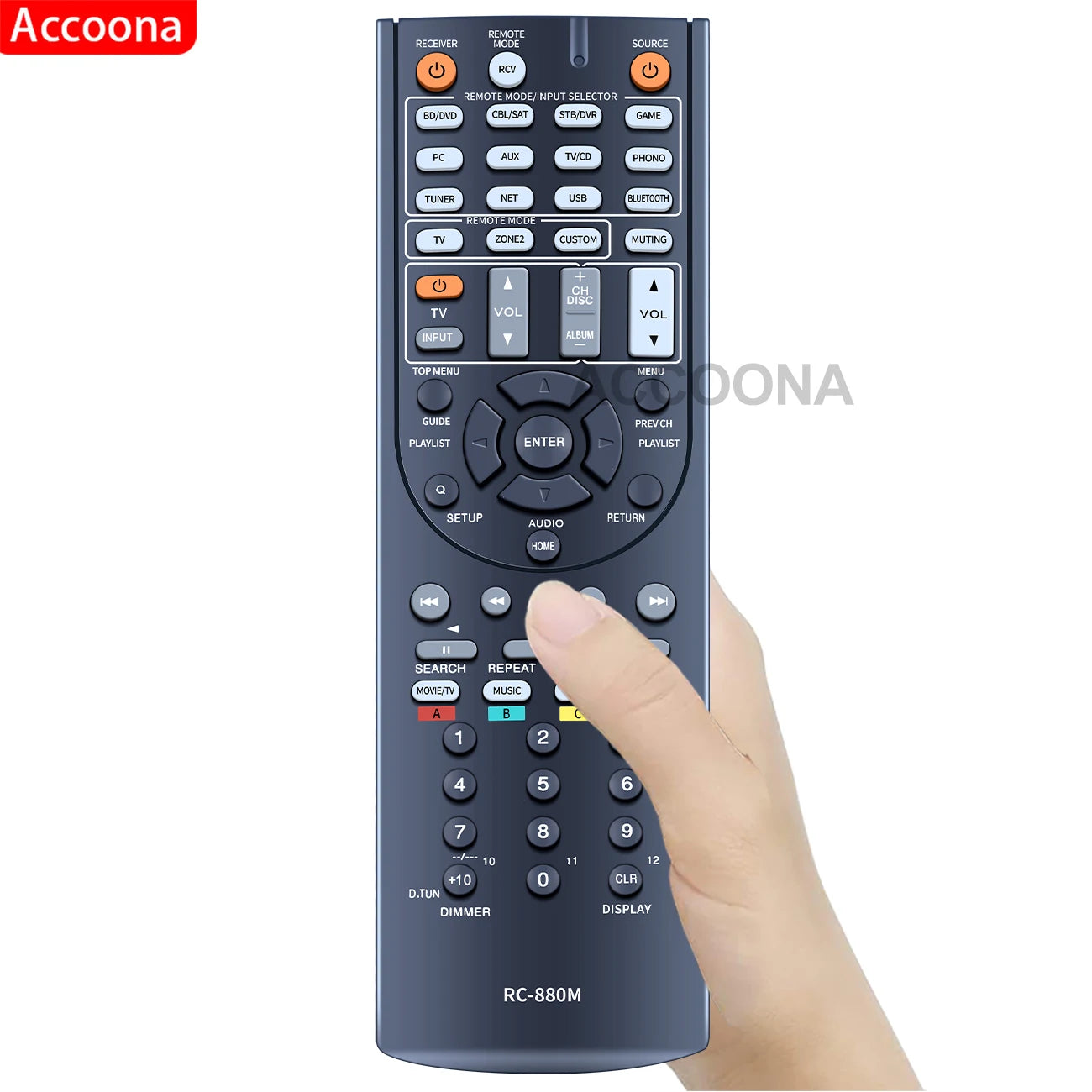 ACCOONA Remote Control for Onkyo RC-880M TX-NR636 HT-S7700 TX-NR838 TX-NR737 A/V Receivers
