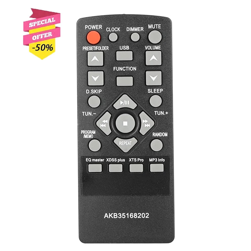 AKB35168202 Replacement Remote Control for LG AV Audio Home Theatre System
