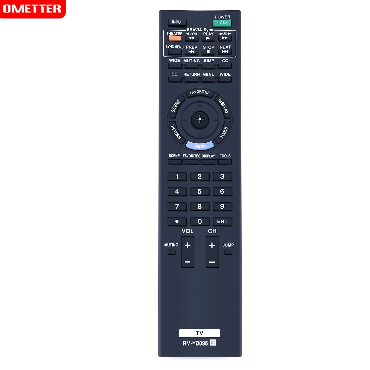 RM-YD035 Remote Control for Sony Bravia TVs – Direct Replacement for KDL Series Models