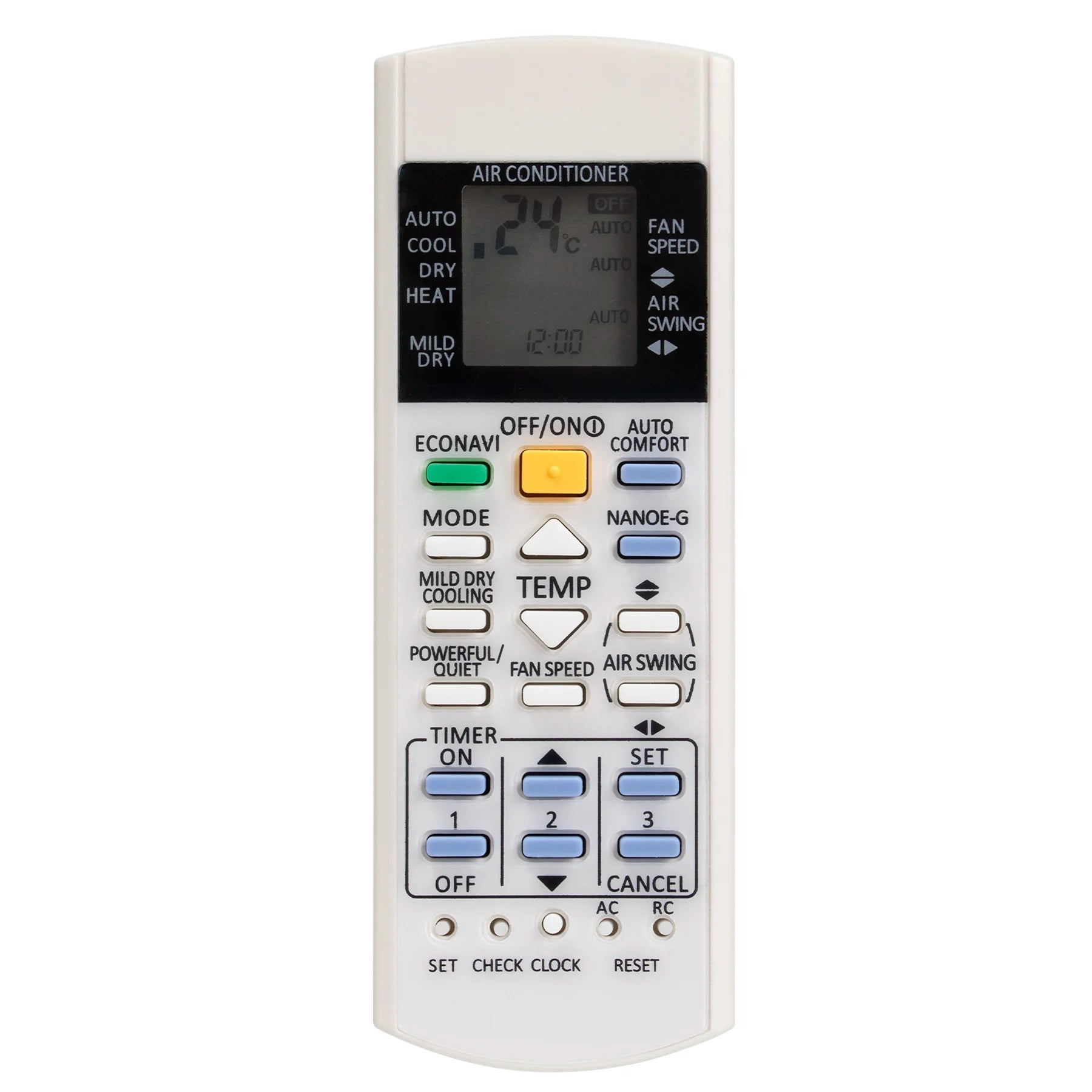 Remote Control for Panasonic Air Conditioner A75C3208 A75C3706 A75C3300 A75C3607 KTSX5J