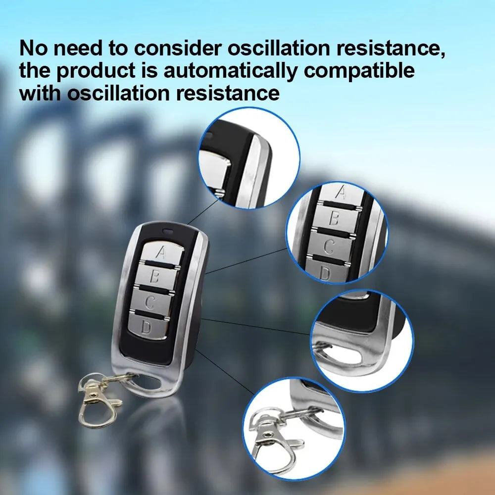 3PCS 433MHz Wireless Remote Control Key Fob – Garage Door & Shutter Gate Duplicator Set