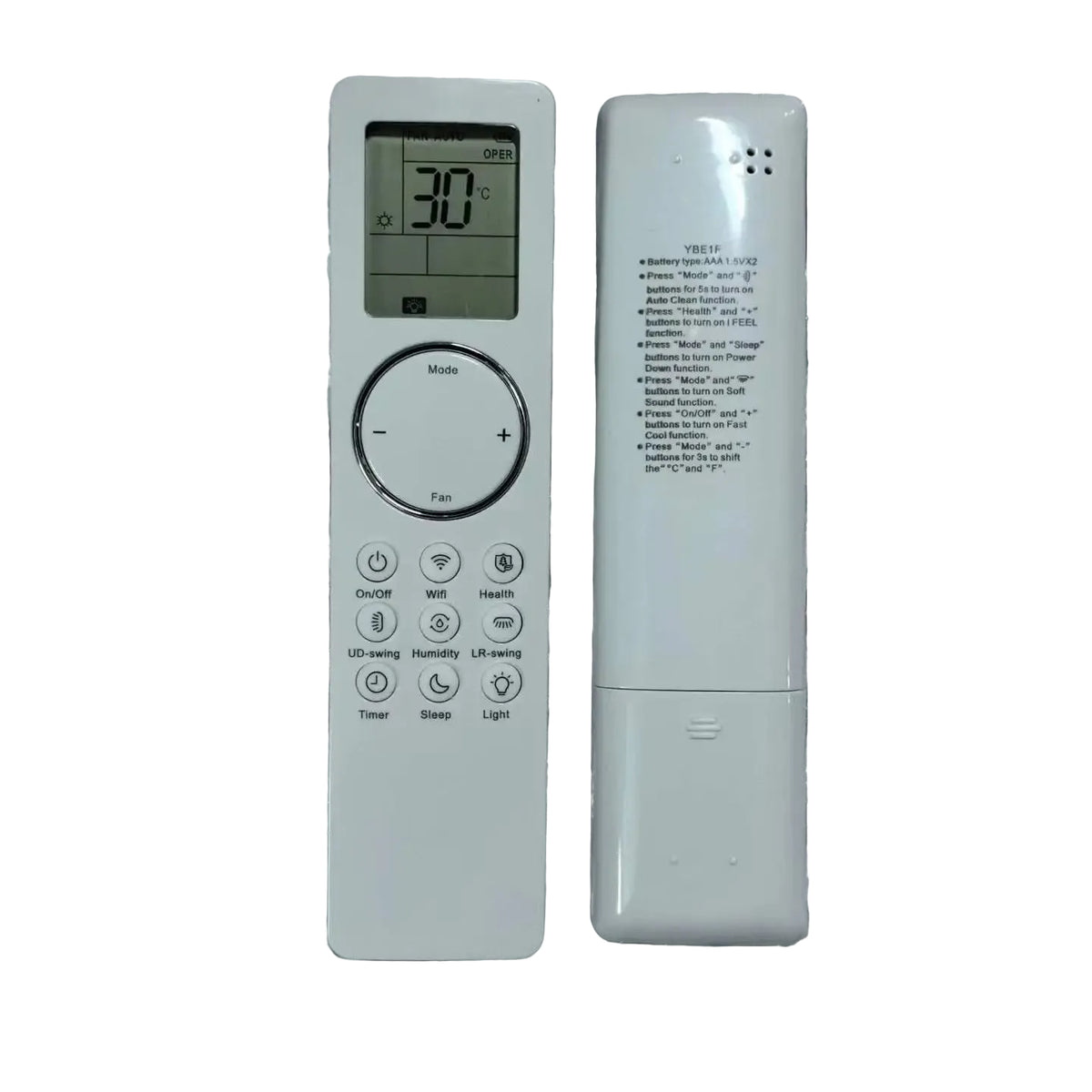 Gree YBE1FB8 Replacement Remote Control for TOSOT Split Air Conditioner Systems