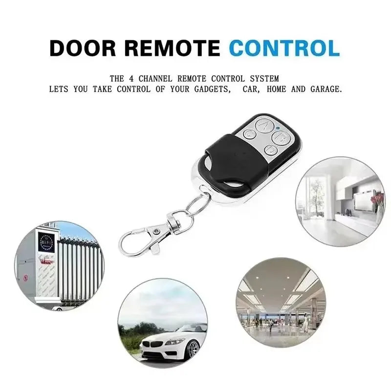 433MHz 4-Button Remote Control Duplicator for Garage Gate Door Opener – Fixed Code Clone