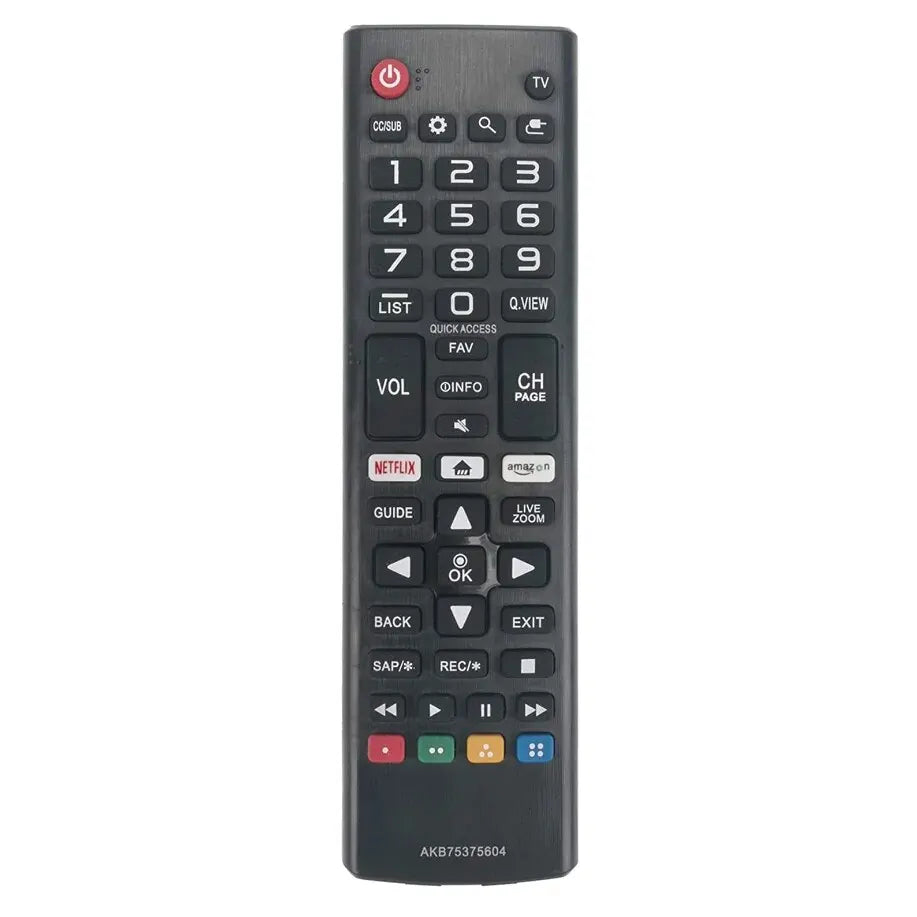 LG Remote Control for Smart TVs AKB75375604 Infrared Universal Television Controller Black