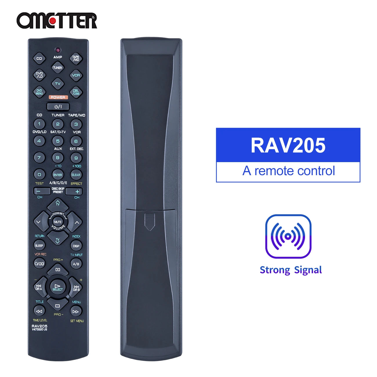 RAV205 RAV206 Remote for Yamaha RX-V396 RX-V420 YHT-17 Audio AV Receivers