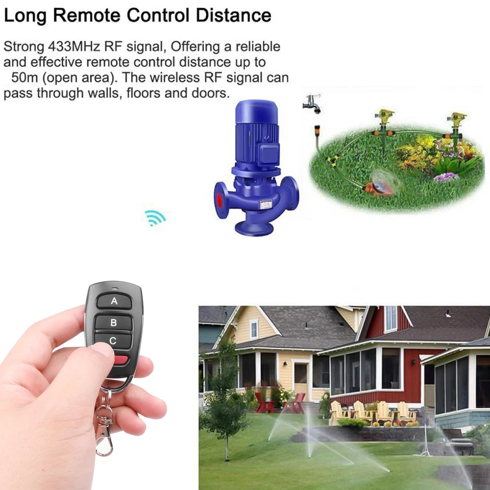 433MHz Wireless Remote Control Duplicator – 10/5PCS Key Fob Cloners for Garage Doors & Gates