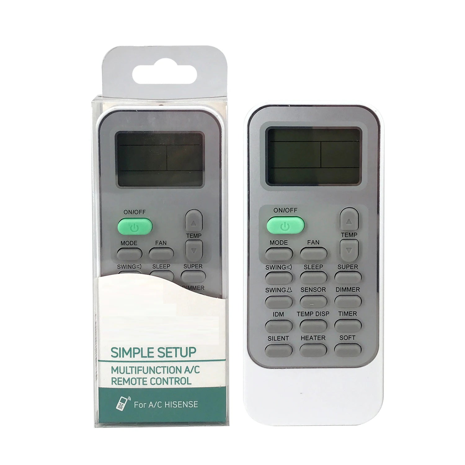 Hisense DG11 Series Universal Replacement Remote Control for Split Air Conditioner Systems