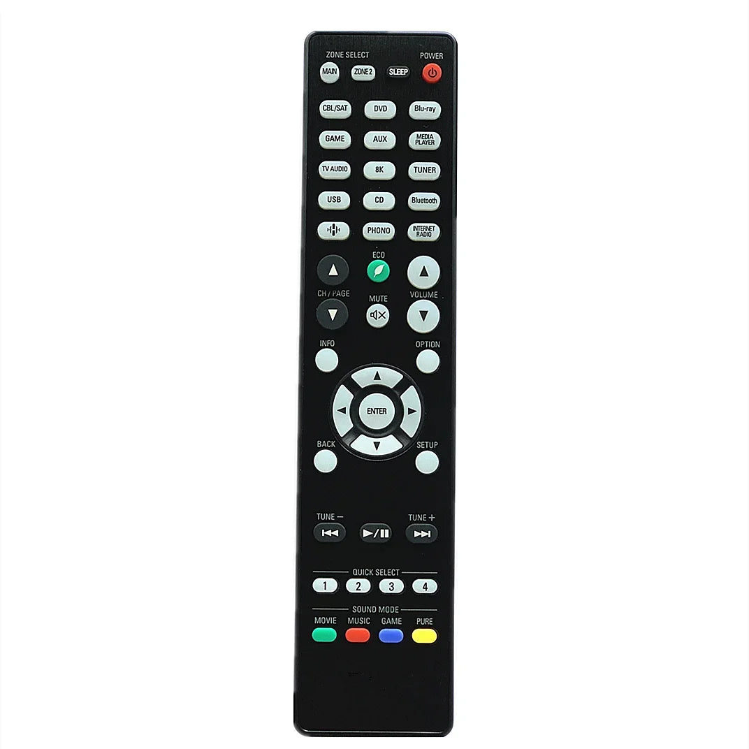 RC-1225 RC-1254 Replacement Remote for Denon AVR-X250BT AVR-X580BT 4K Ultra HD AV Receiver