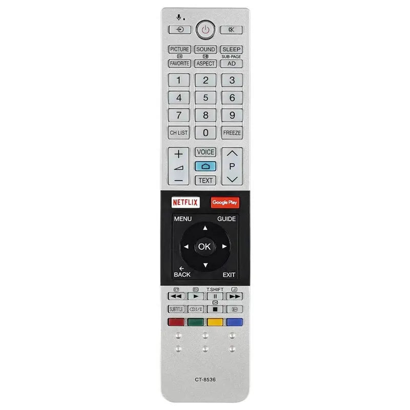CT-8536 Replacement Remote for Toshiba LED HD TVs – Compatible with Multiple Models