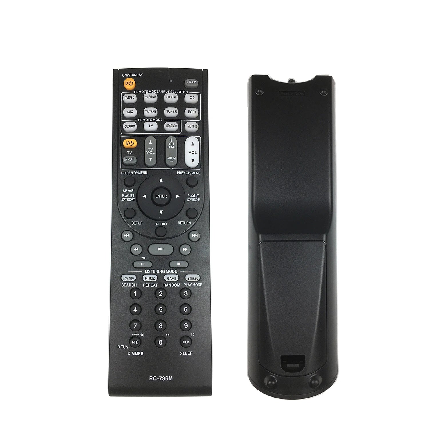 Onkyo RC-736M Replacement Remote Control for AV Receiver RC-709M RC-712M RC-740M RC-710M RC-743M