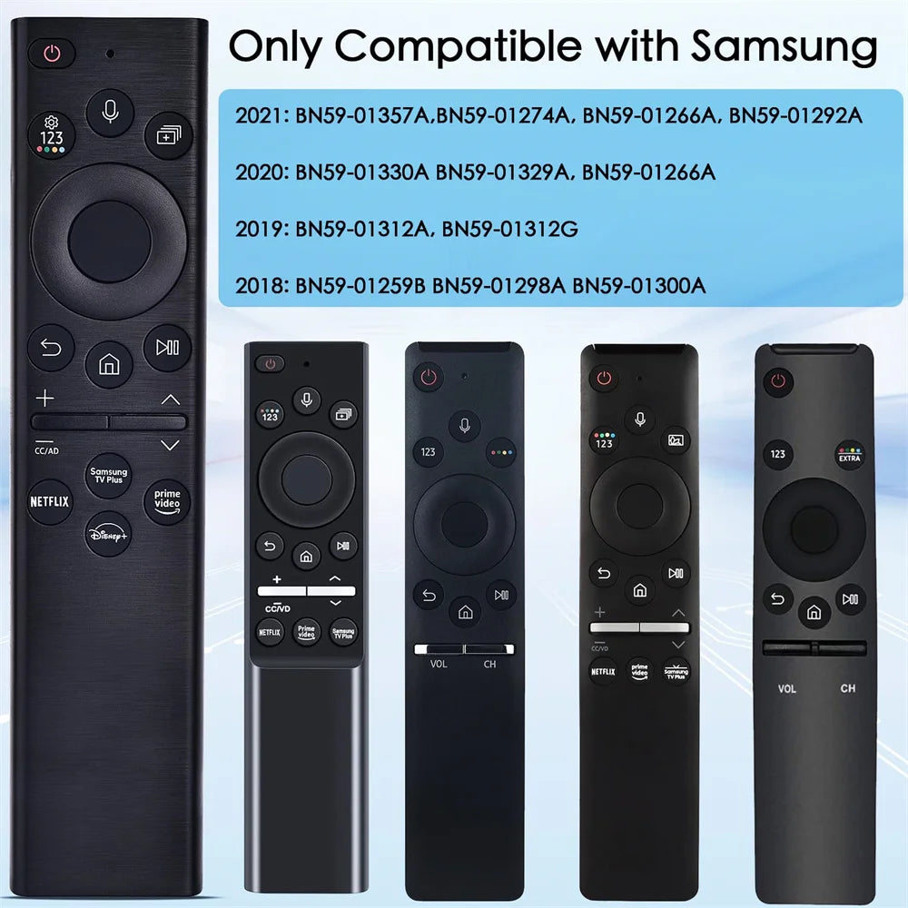 Voice Remote Control BN59-01385A for Samsung Smart TV 2019-2023 Series TVs (No Solar Function)