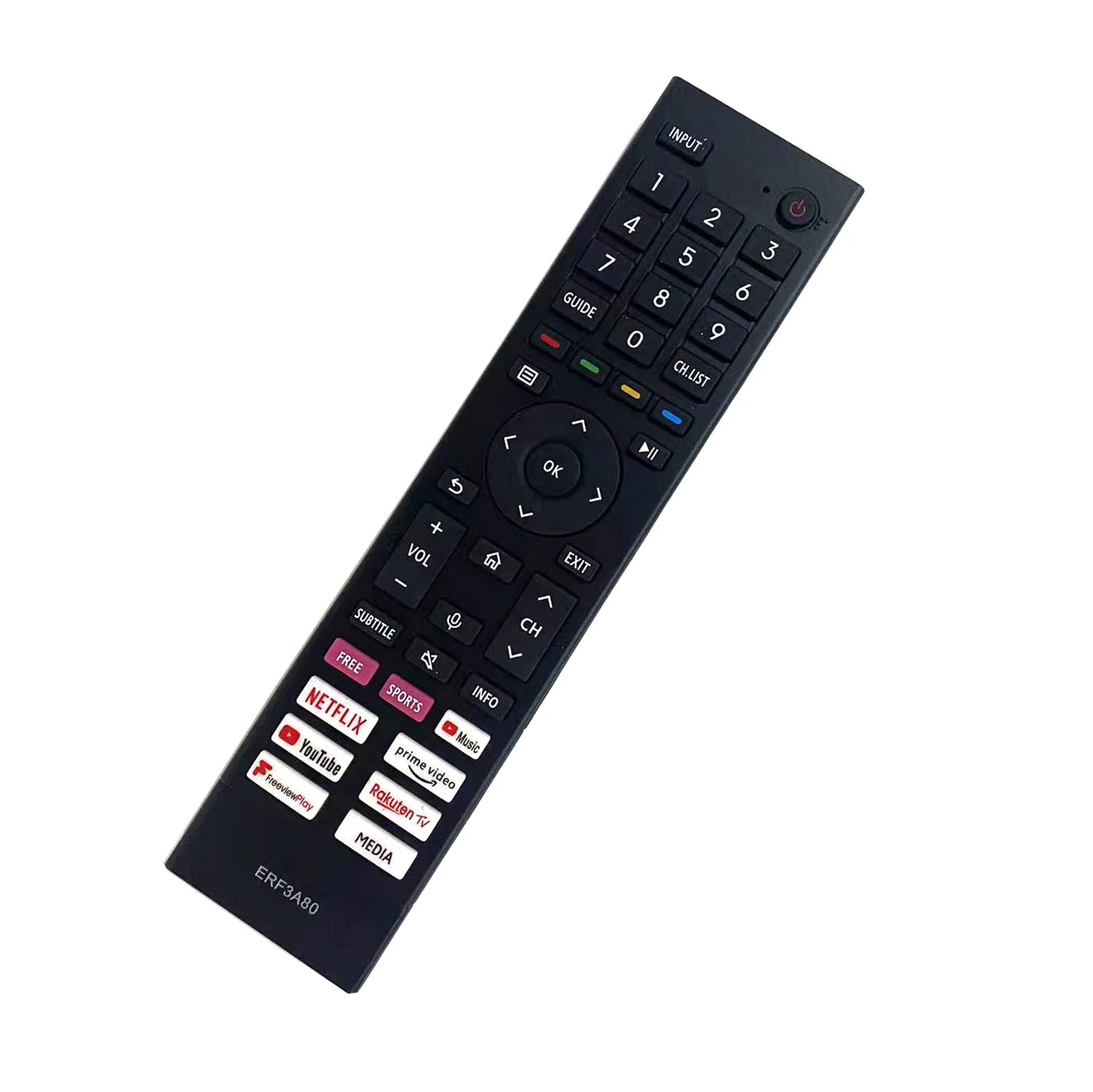 Hisense ERF3A80 Replacement Remote Control for 4K UHD Android Smart Televisions (No Voice)