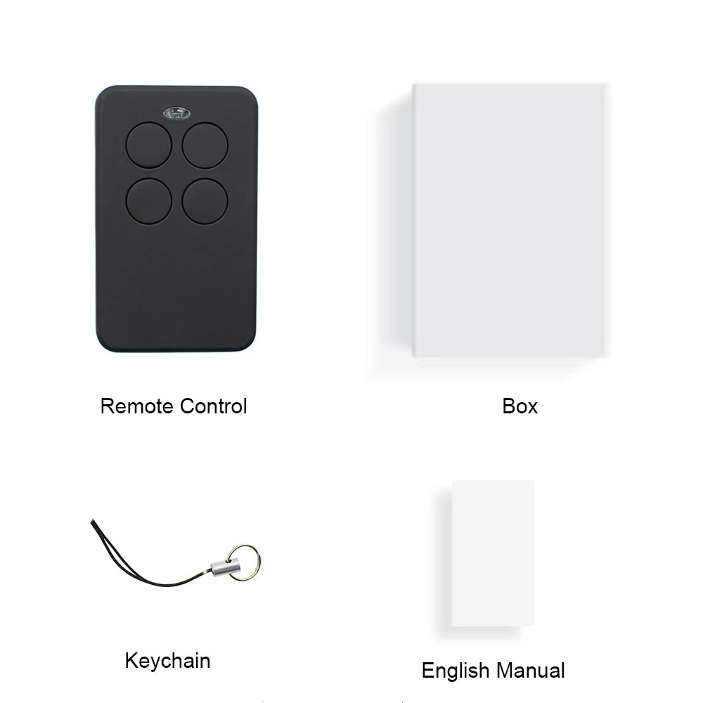 Multi-Frequency Garage Door Remote Duplicator 280–900MHz – 4-in-1 Universal Multi-Brand Remote