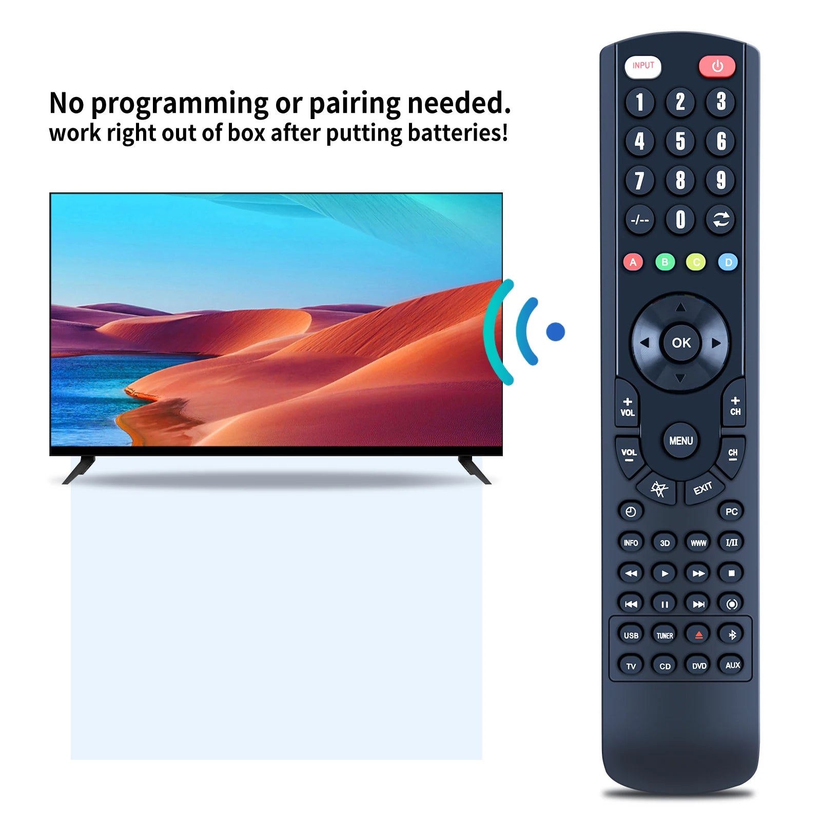RAV160 Replacement Remote Control for Yamaha DSP-A1 & DSP-A2 Amplifiers