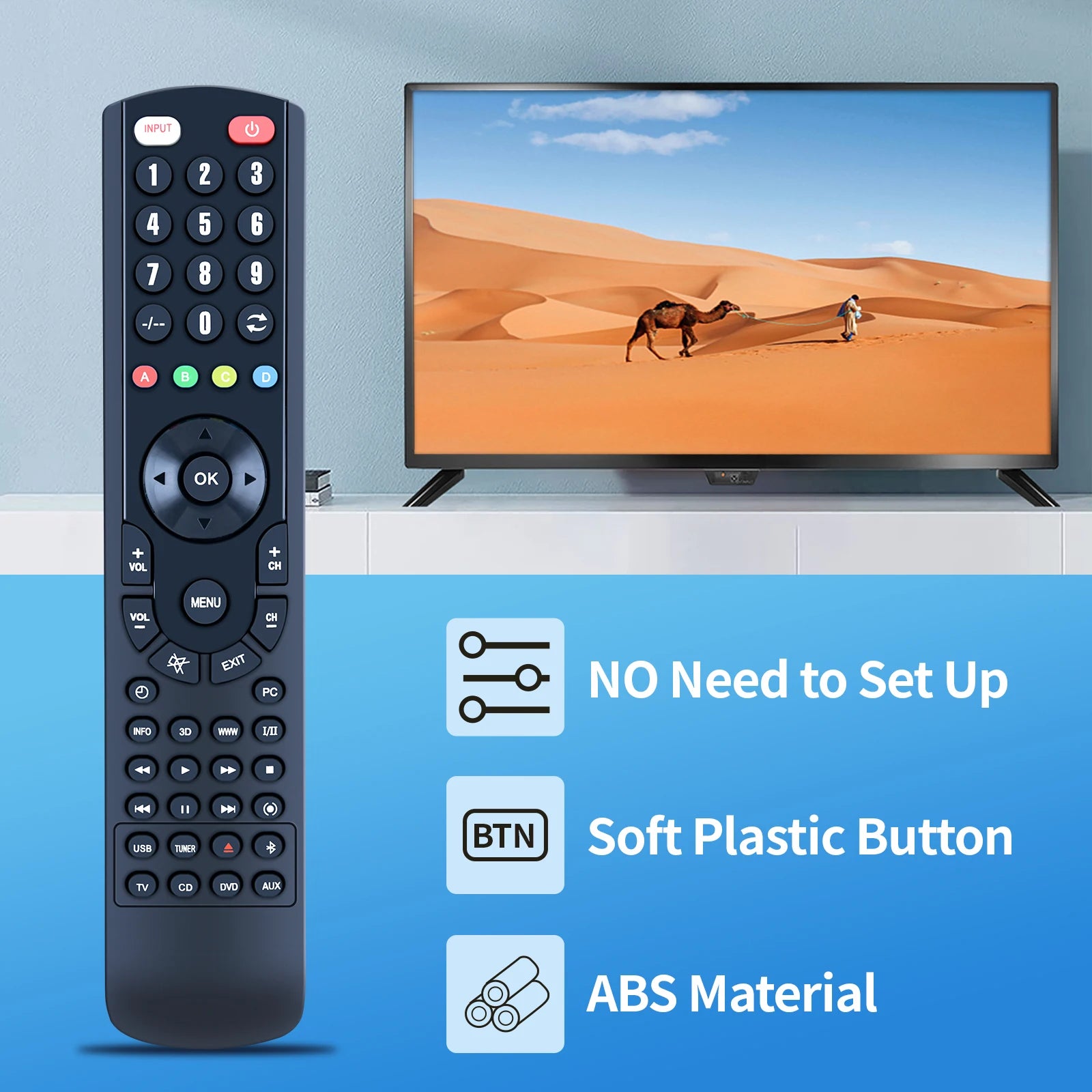 RC-1117 Replacement Remote Control for Denon AVR-1910 AV Receiver