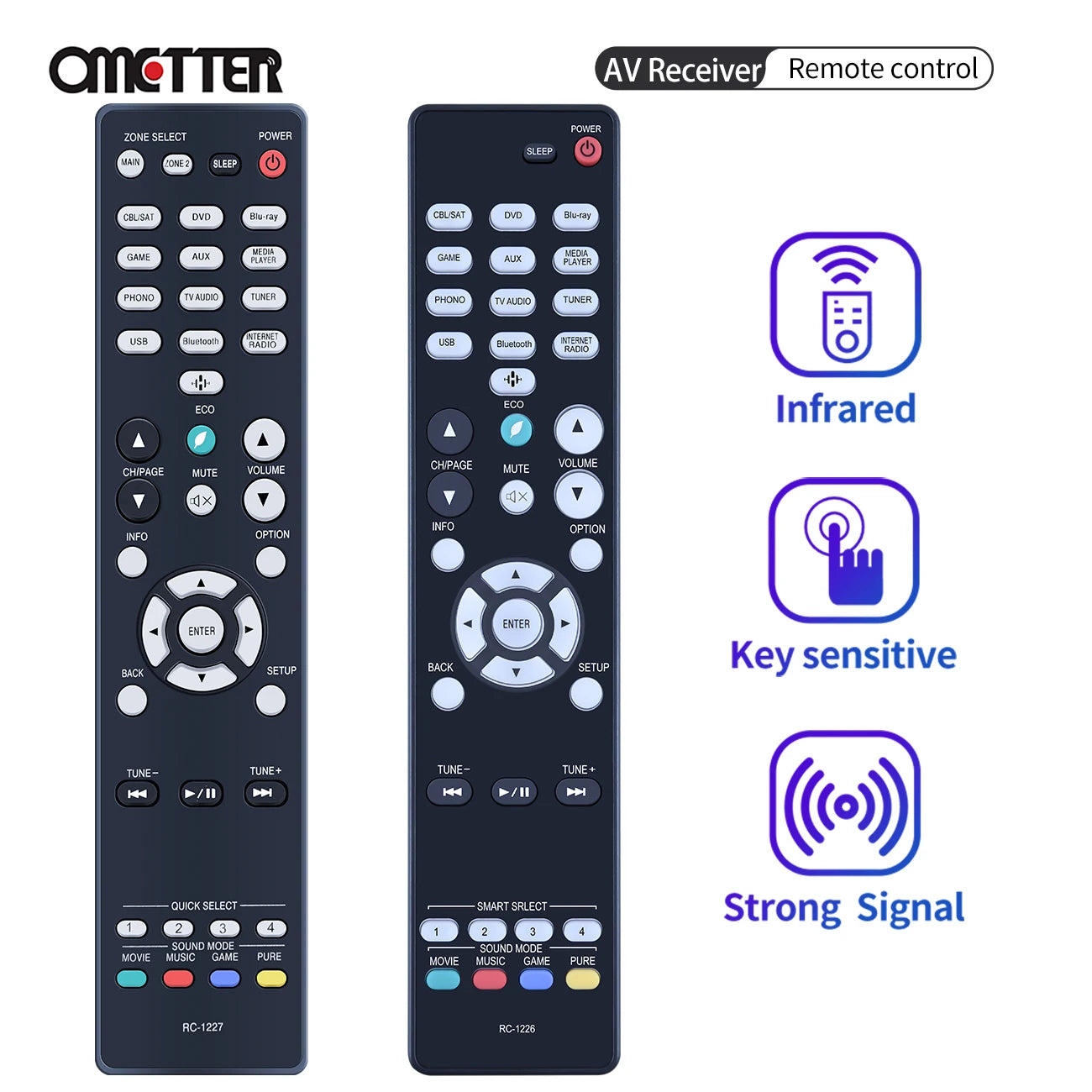 RC-1227 RC-1226 Remote Control for Denon AVR-S730H S740H S750H S640H S650H Receivers