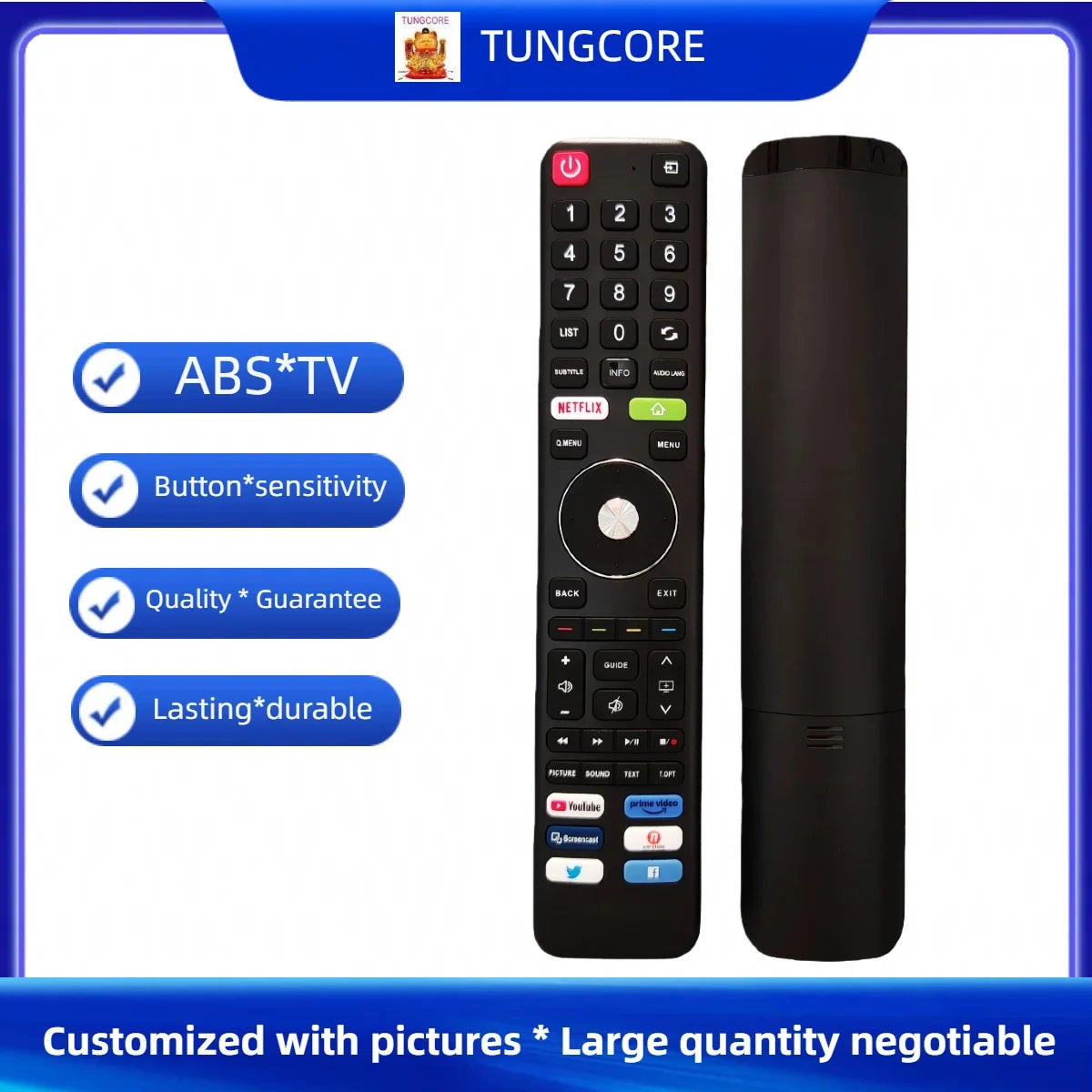 Replacement Remote Control for Matrix UHD LCD LED 4K Smart Television Models
