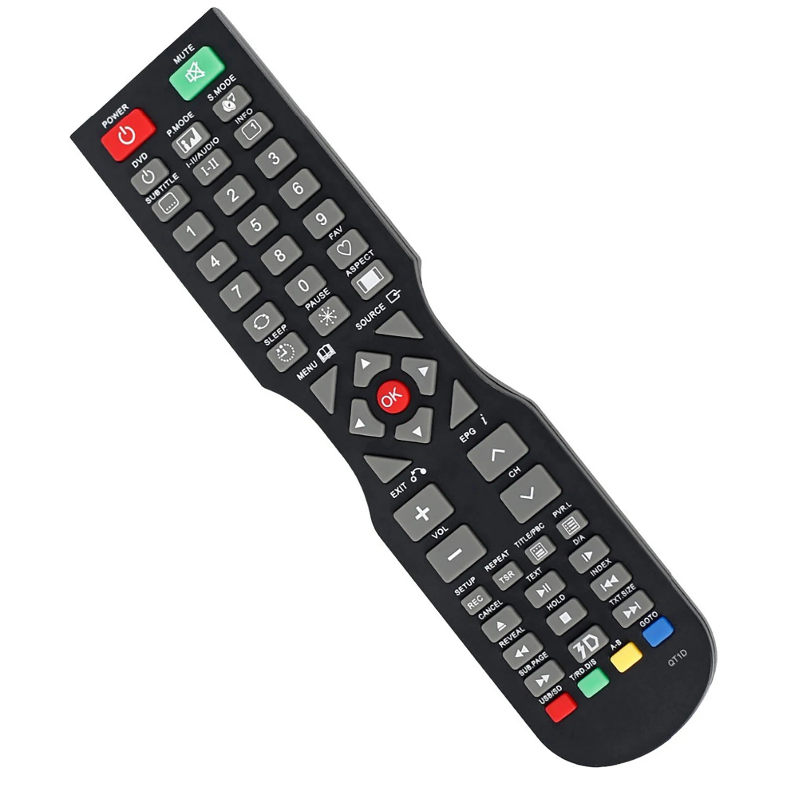 QT1D Replacement Remote for SONIQ TVs – Compatible with Over 40 Models