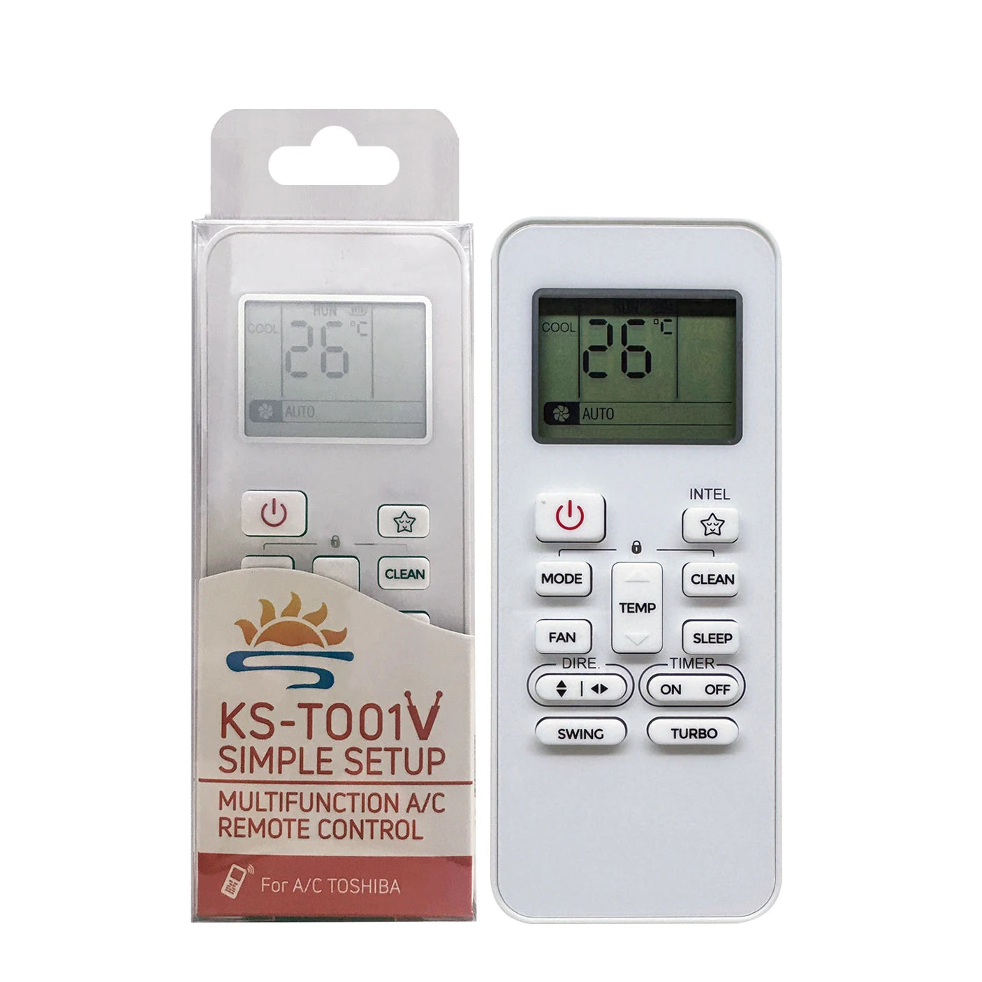Toshiba Universal Replacement Remote Control for Split Air Conditioner Systems