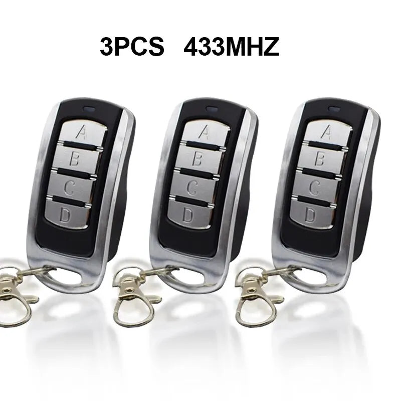 3PCS 433MHz Wireless Remote Control Key Fob – Garage Door & Shutter Gate Duplicator Set
