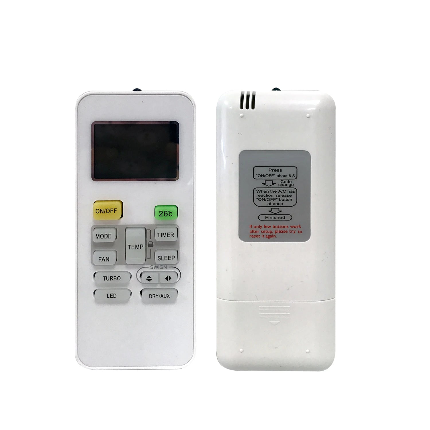 Midea RN02A Replacement Remote Control for RN02 Series Split Air Conditioner Systems