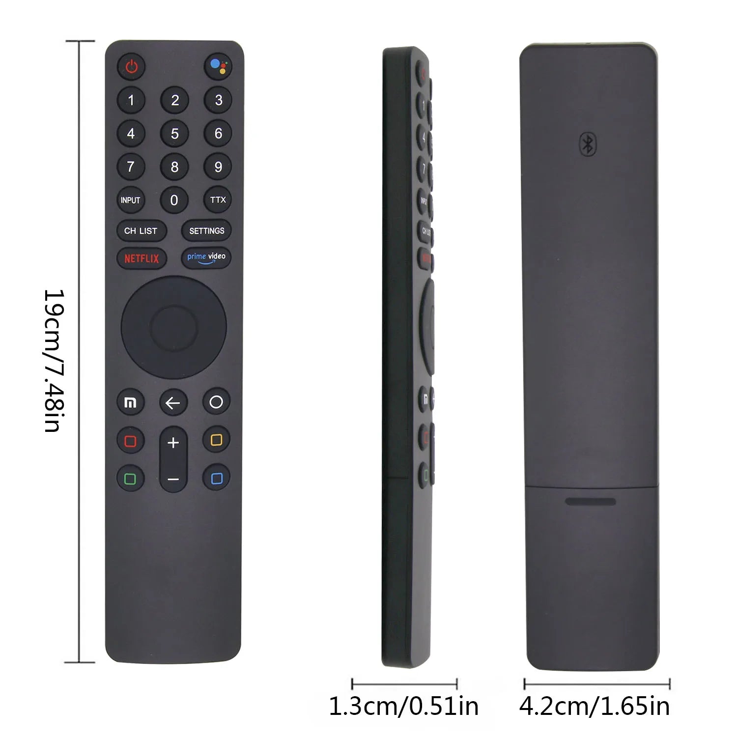 Bluetooth Voice Remote Control Replacement for Smart TVs with Google Voice Assistant XMRM-010 Compatible