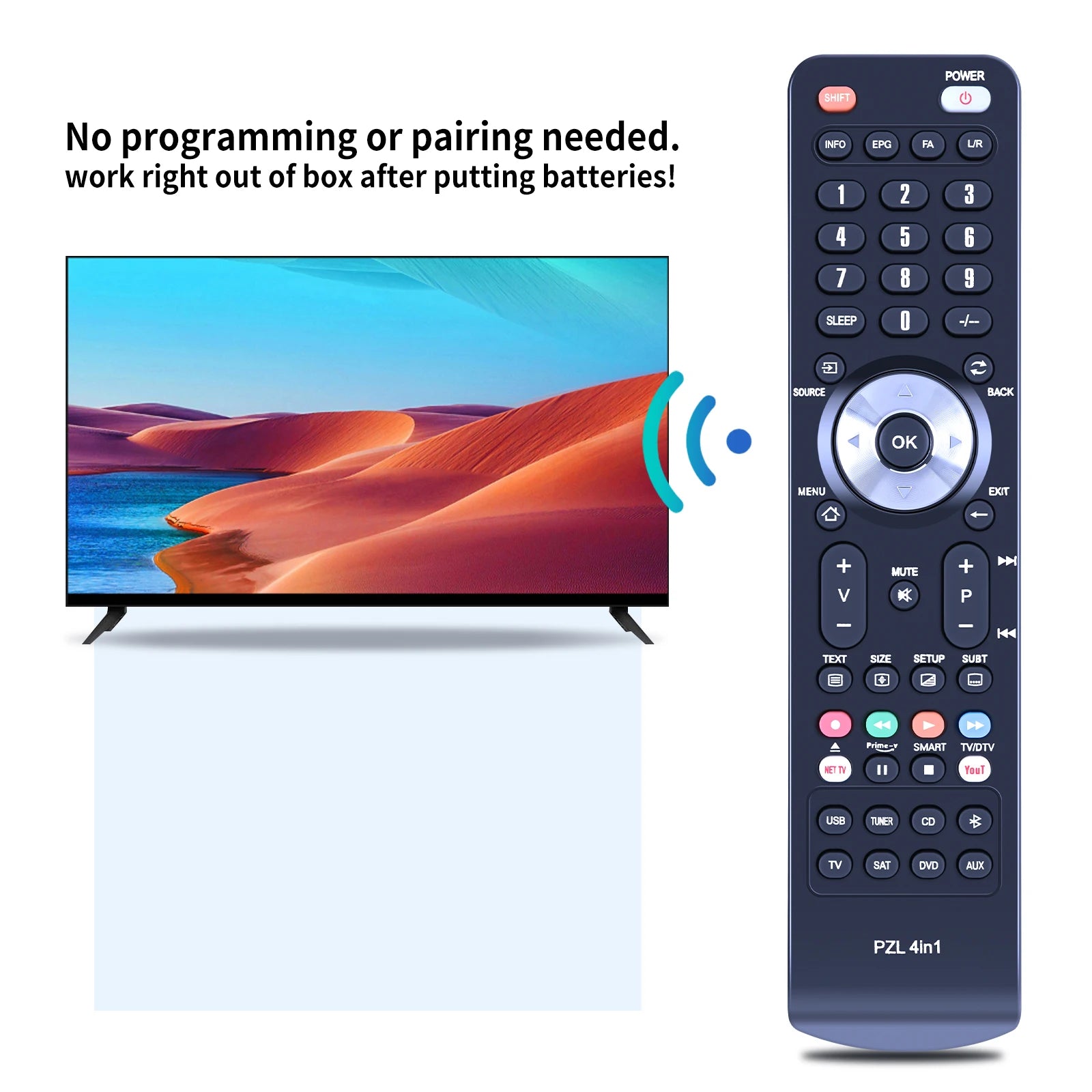 Remote Control 24140666, RC-666S RC-665S for Onkyo TX8222, TX8522, TX8255 AV Receiver