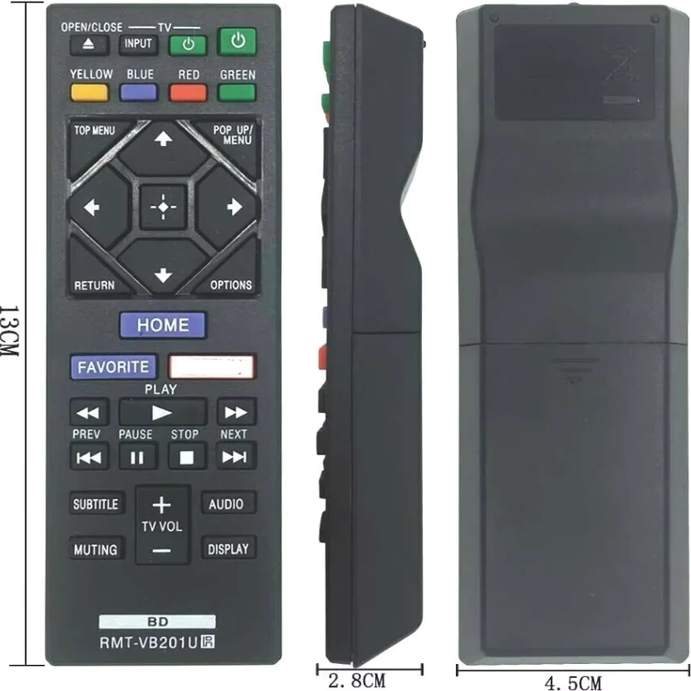 RMT-VB201U Replacement Remote Control for BDP-S2900 BDP-S1700 UBP-X700 Blu-ray DVD Player