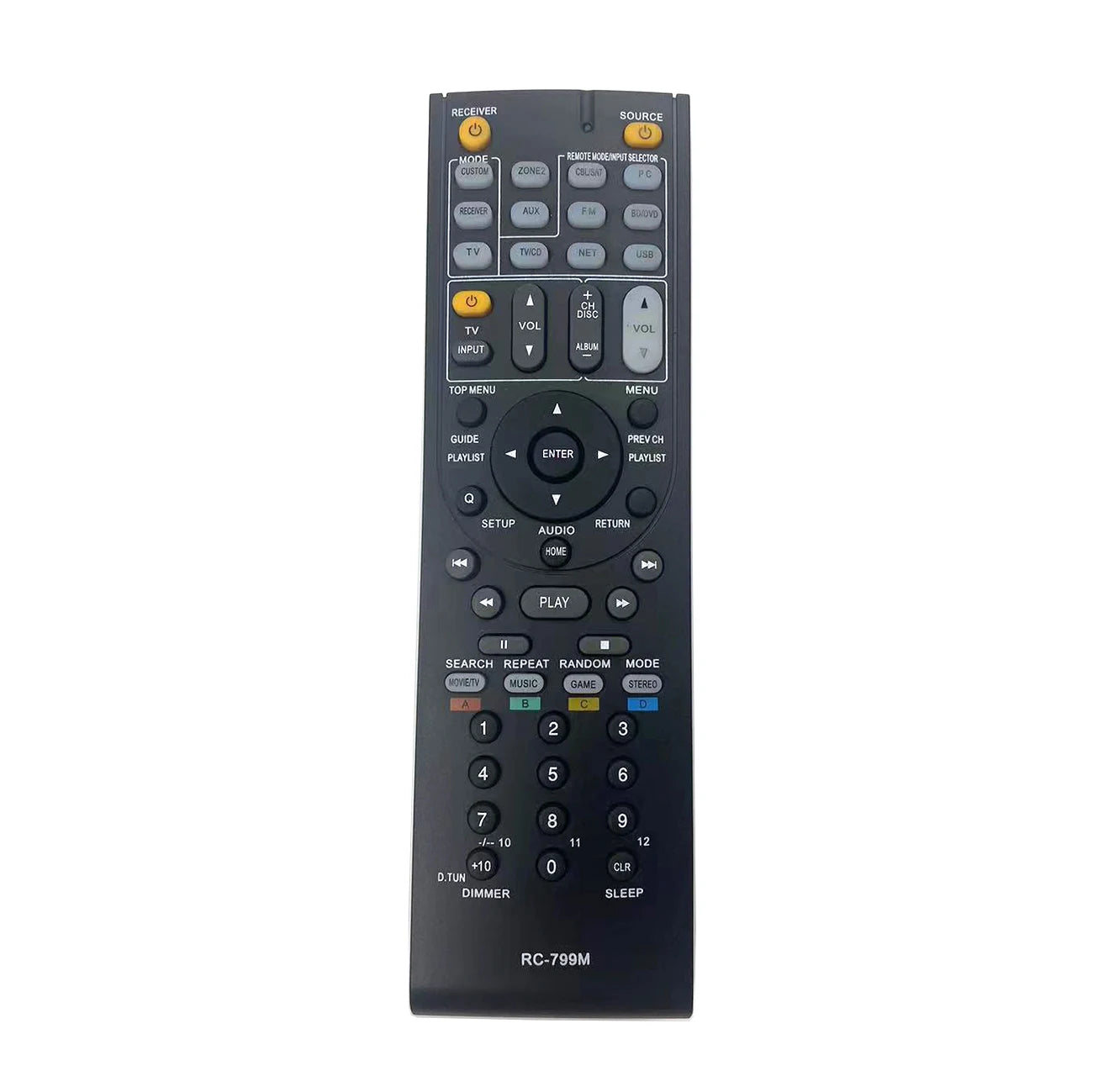 Onkyo Replacement Remote Control for TX Series AV Receiver Home Theatre Systems