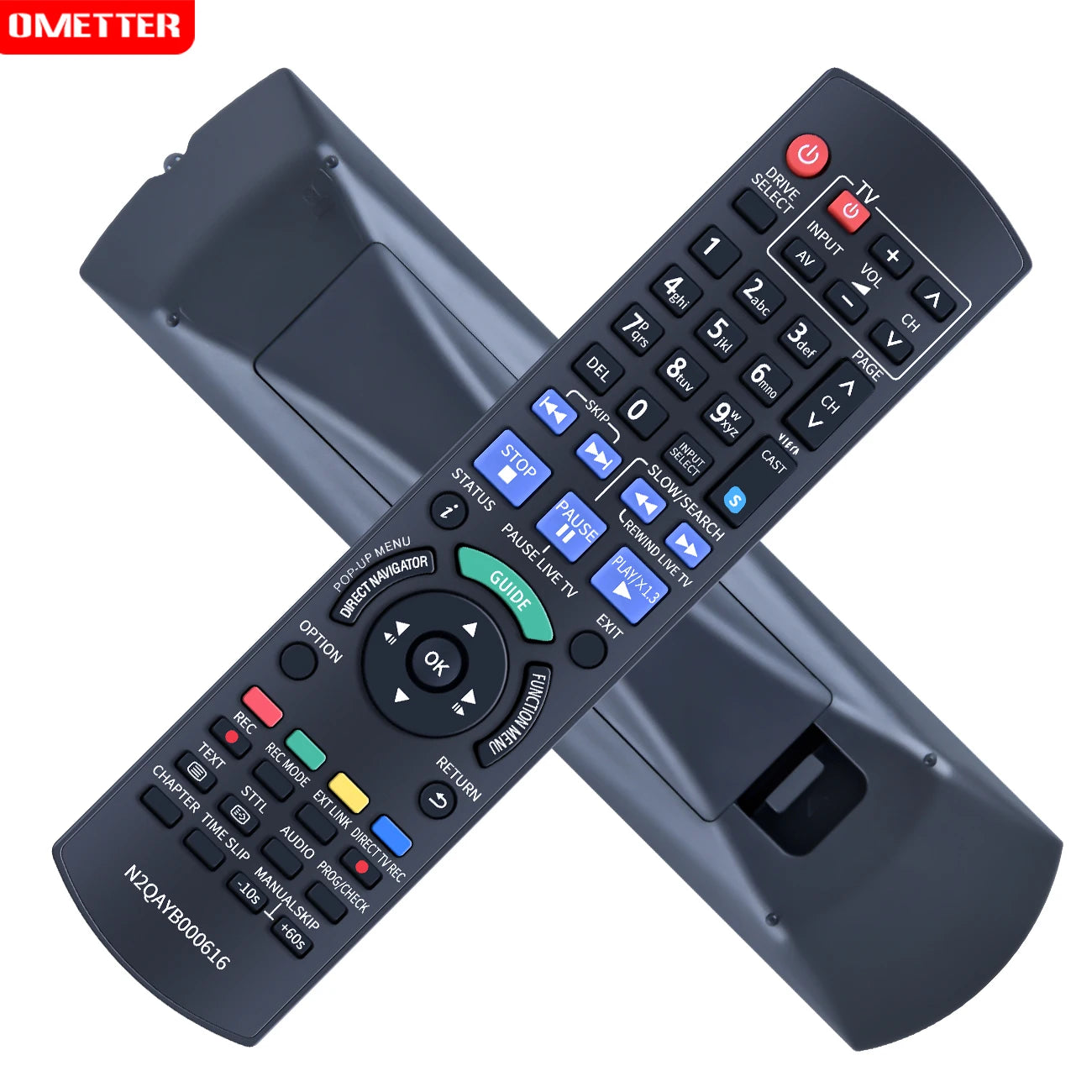 N2QAYB000616 Replacement Remote for Panasonic Blu-ray & HDD Recorders