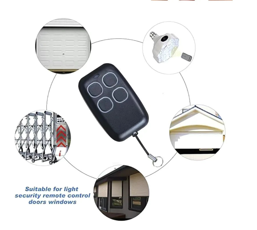 EDUP 433MHz garage door remote control duplicator – fixed code gate key fob transmitter