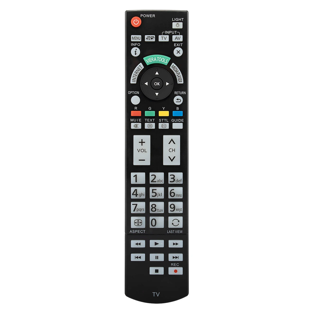 N2QAYB000746 Replacement Remote for Panasonic TH-L47DT50A TH-L42ET50A TH-L55WT50A TH-P50ST50A TV