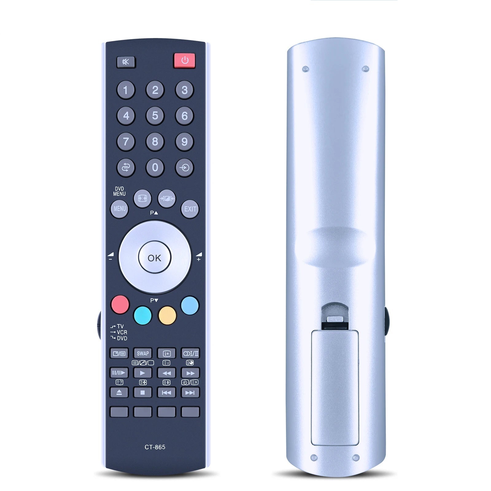 Replacement Remote Control CT-865 for Toshiba TVs 20WL56B 23WL56B 32WL66Z 37WL66Z and Compatible Models