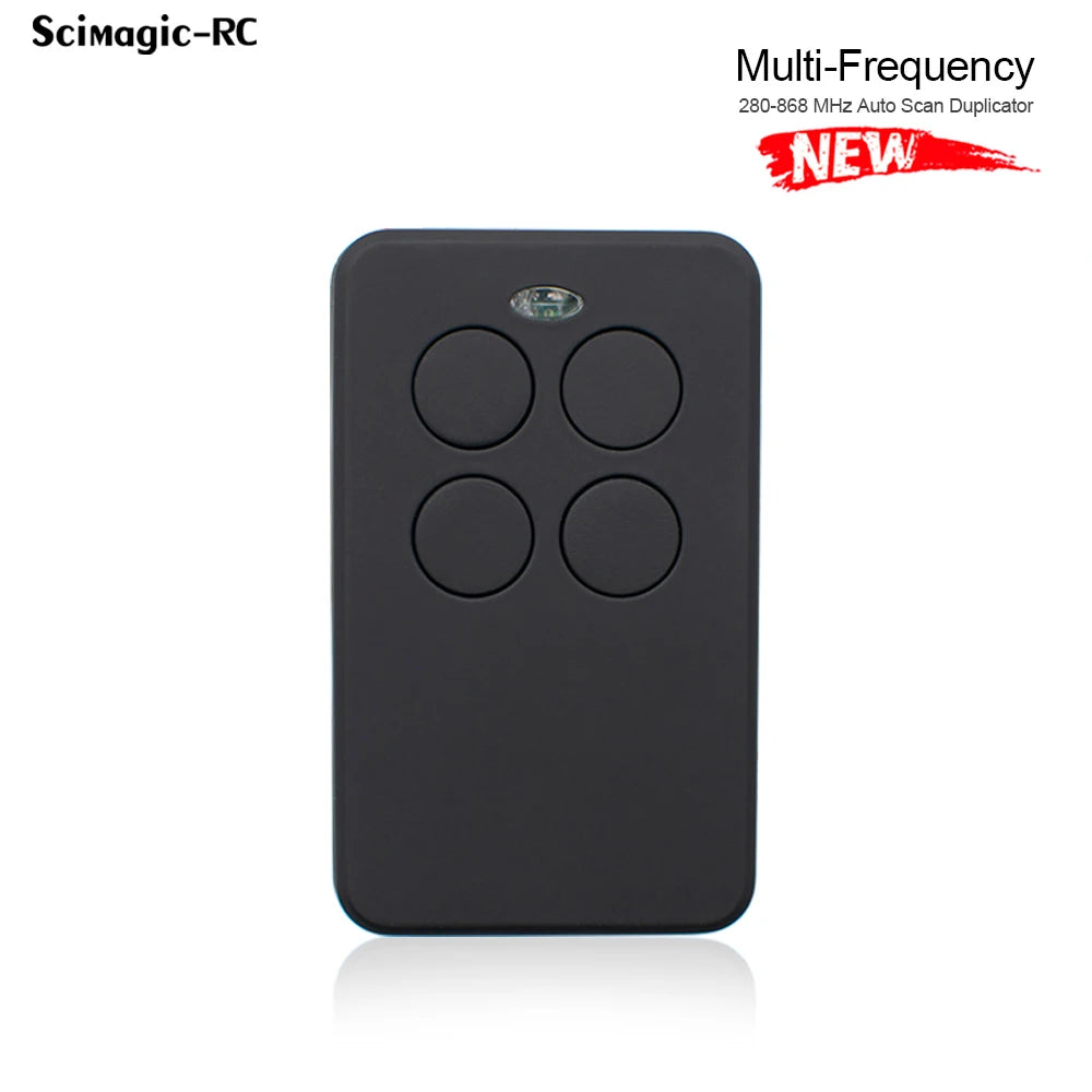 Multi-Frequency 280–868MHz Universal Garage Door Remote Control Duplicator with 4 Button Clone