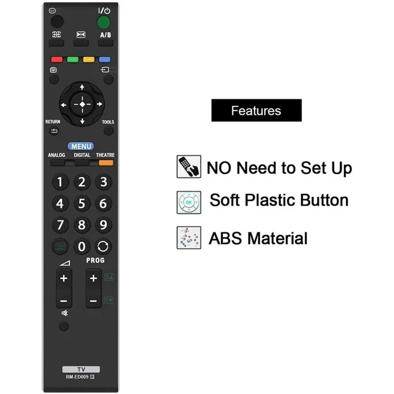 RM-ED009 Replacement Remote Control for KDL-40T2800 KDL-40D2810 KDL-40T3000 KDL-40S3010 KDL-40S3000 TV