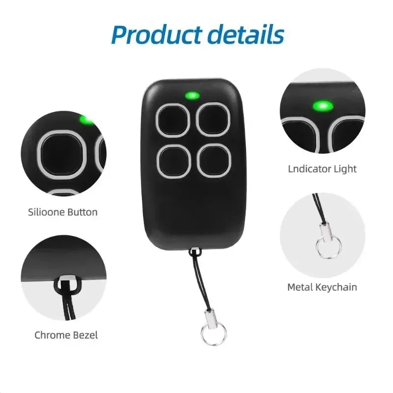 Universal Garage Remote Control Duplicator – 433.92MHz Fixed Code Self-Copying Automation Controller