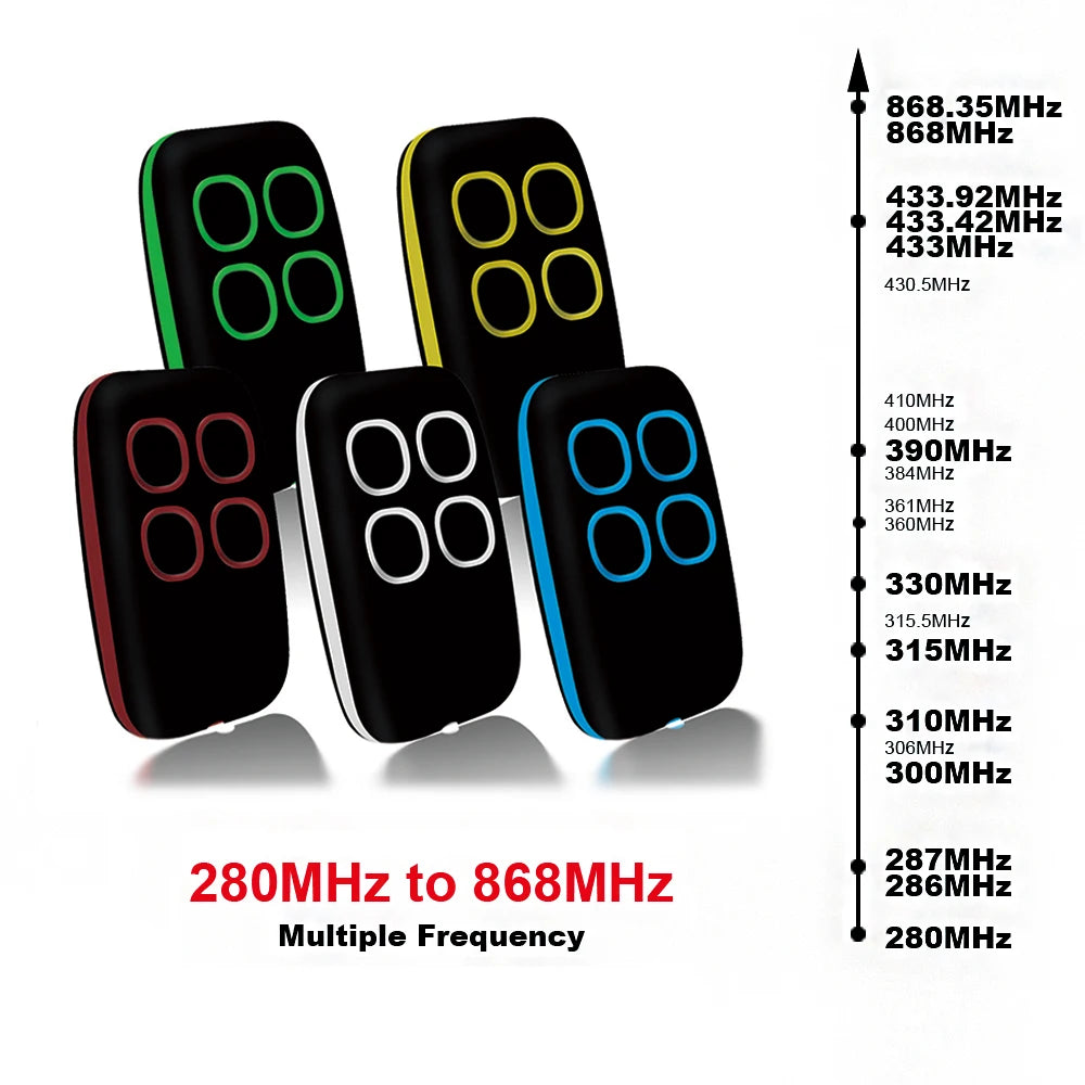 Scimagic-RC multi-frequency 280–868MHz garage remote control duplicator – 4-channel universal opener