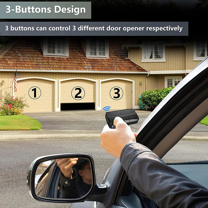 Yinuogou multifunction garage remote control 287–868MHz with car visor clip