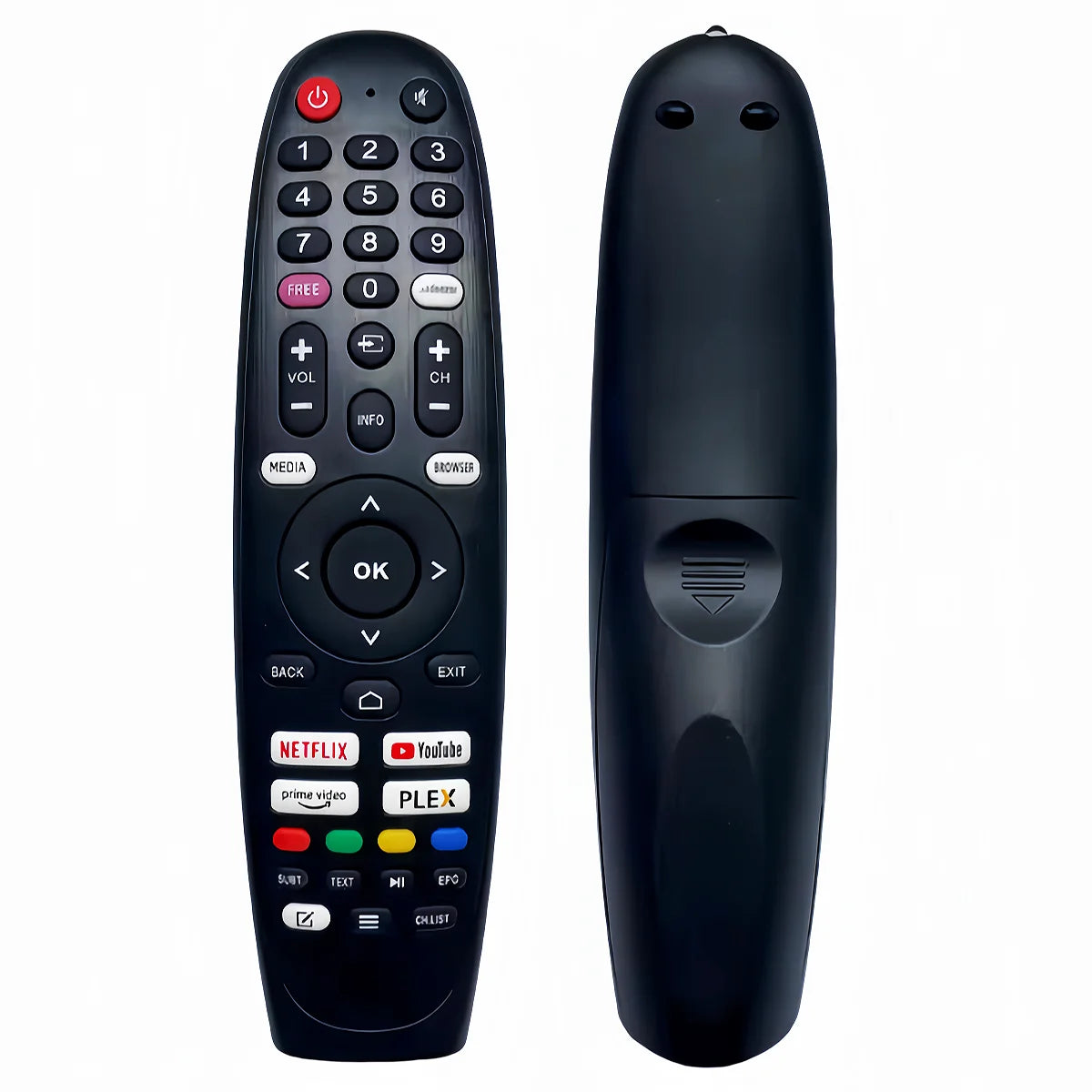 Replacement Remote Control for Smart Television Models Compatible with Edenwood HD and UHD TVs
