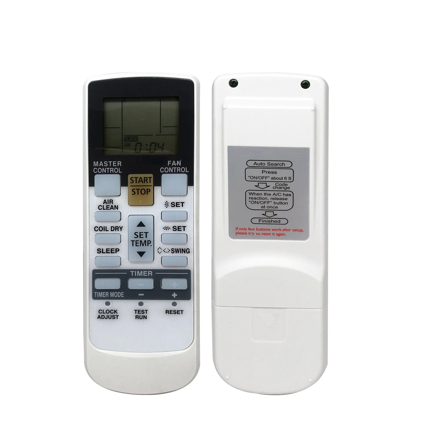 Fujitsu Universal Replacement Remote Control for AR-JW Series Split Air Conditioner Systems