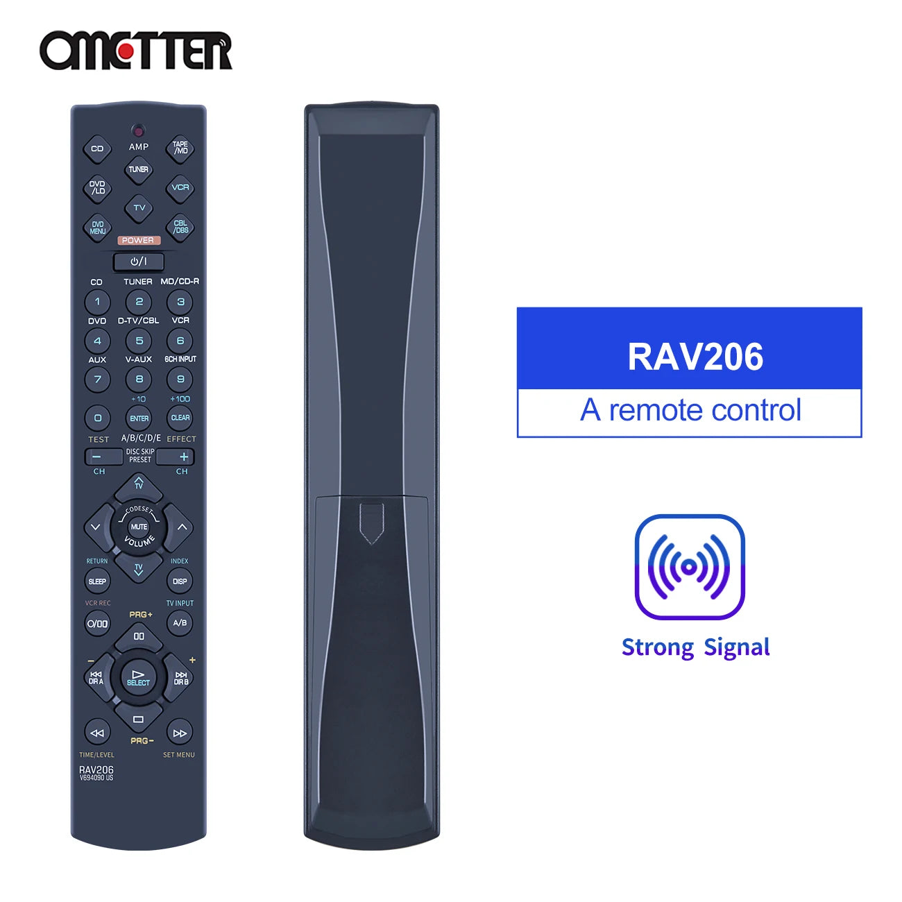 RAV205 RAV206 Remote for Yamaha RX-V396 RX-V420 YHT-17 Audio AV Receivers