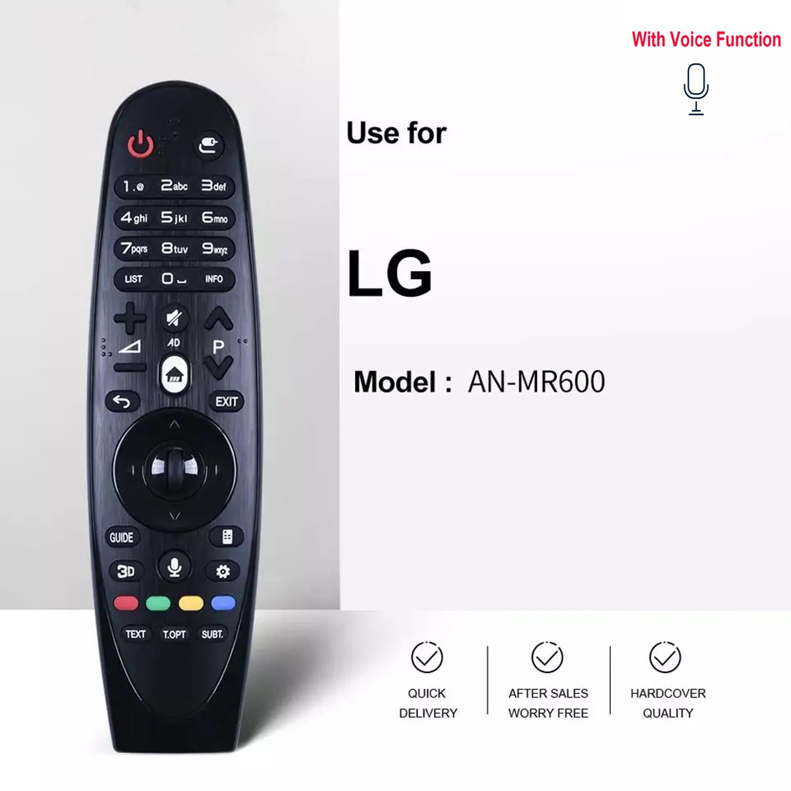 Voice Magic Remote for LG TVs – MR600 to MR23GA (2018–2023 Models)