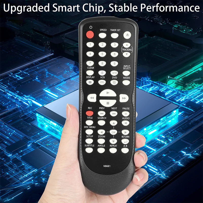 NB681 Replacement Remote for CDV225FX4 DV220FX4 DV220FX4A Funai DVD VCR Combo Player