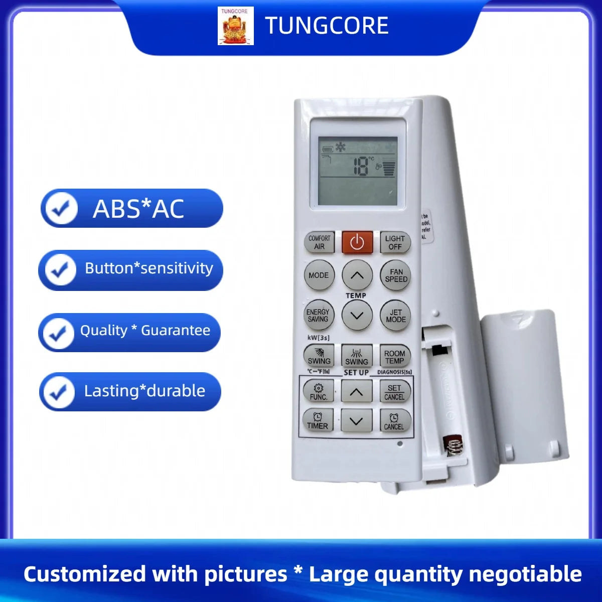 Replacement Air Conditioner Remote Control Compatible with LG S4NQ, S4UQ, BSNQ and USNW Series Climate Control Systems