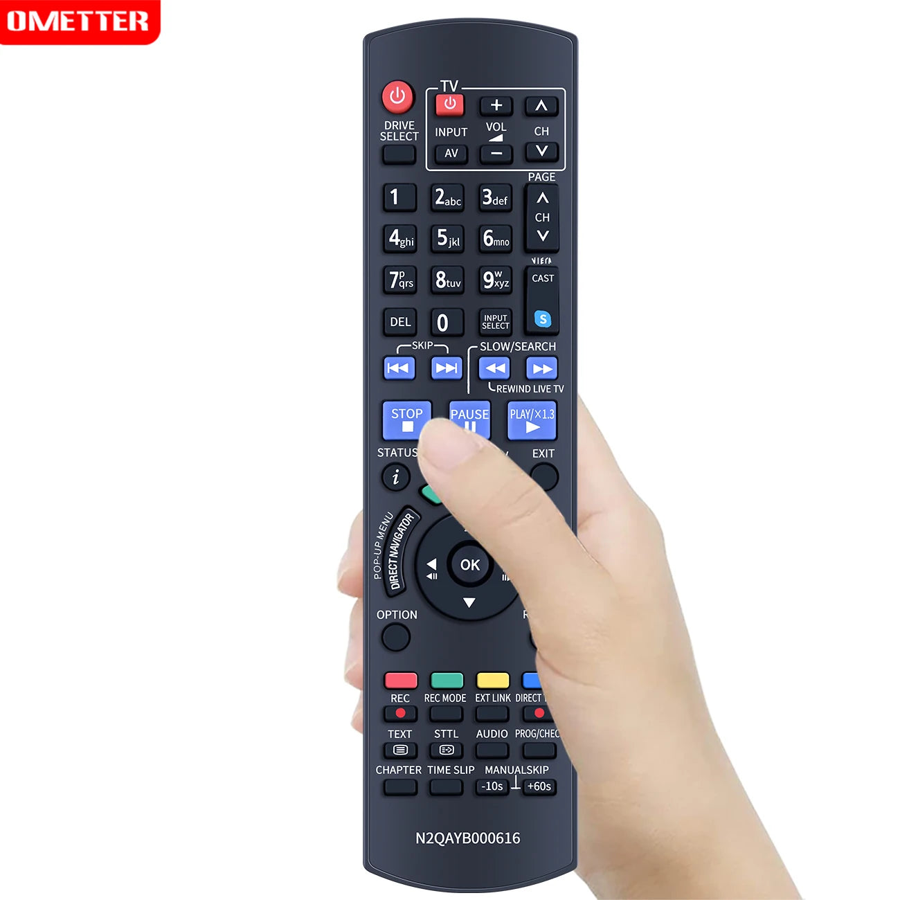 N2QAYB000616 Replacement Remote for Panasonic Blu-ray & HDD Recorders