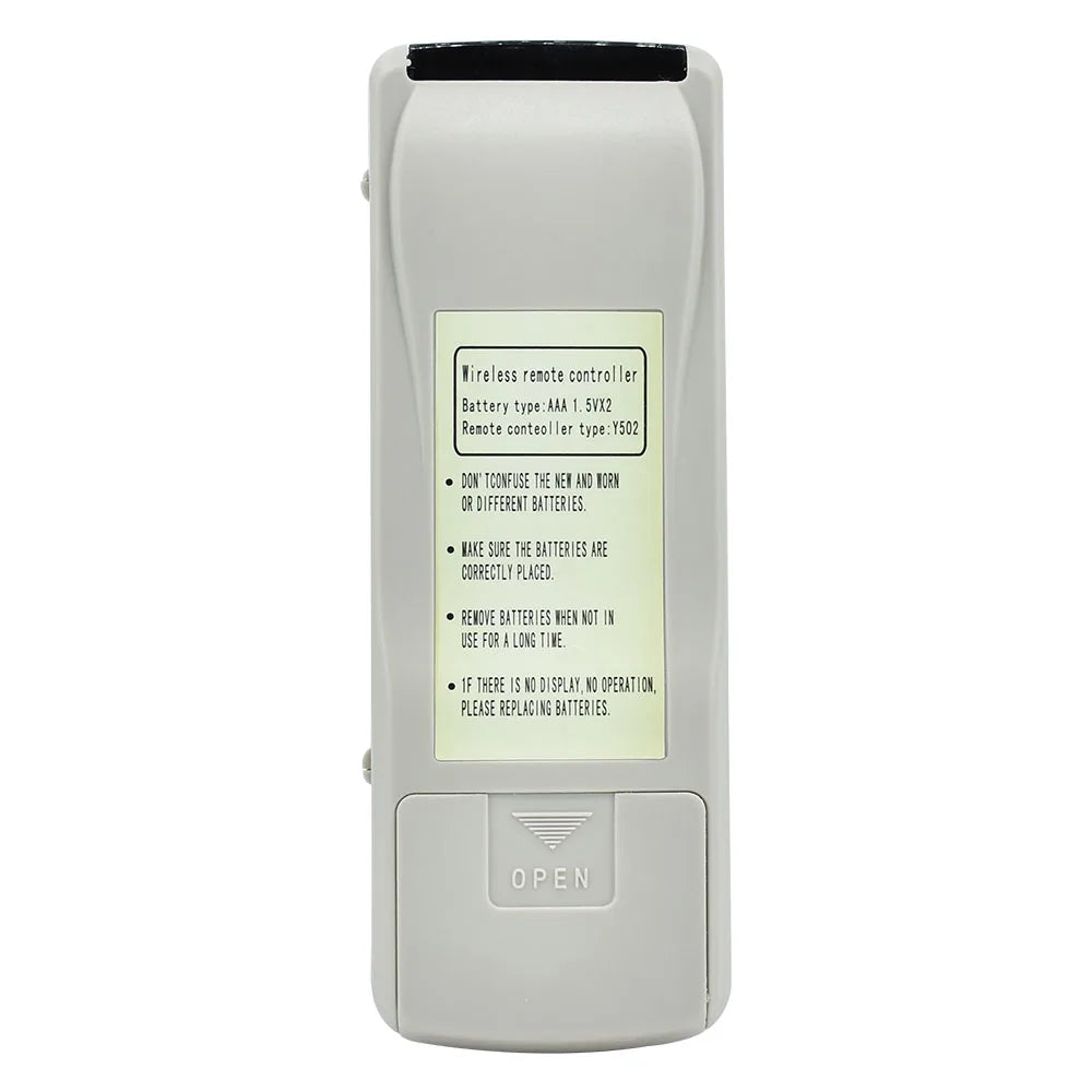 Y502 Replacement Remote Control for YC0D1 YAD0F Y502K Y502E Y512F Y512N Room Air Conditioner