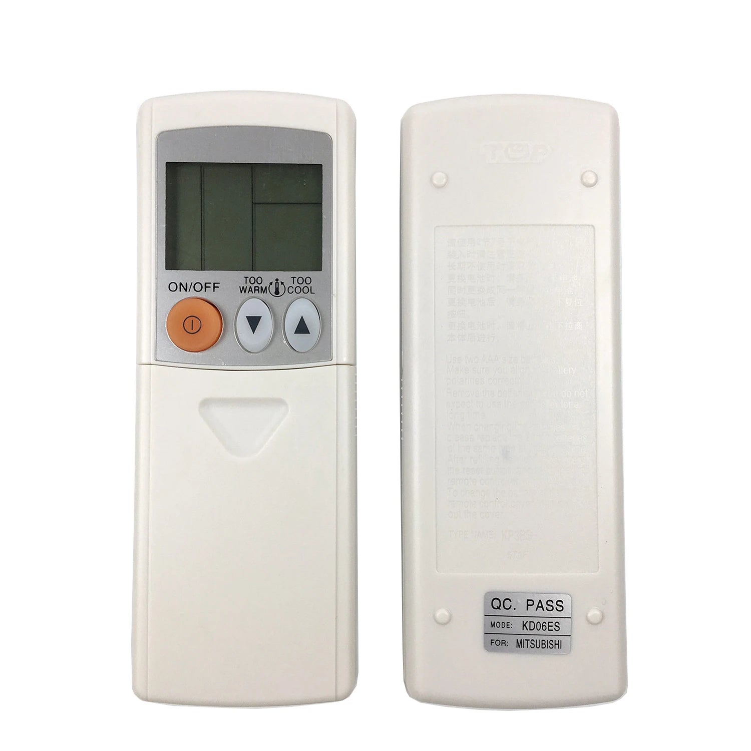 Mitsubishi KD06ES Replacement Remote Control for MSZ Series Split Air Conditioner Systems