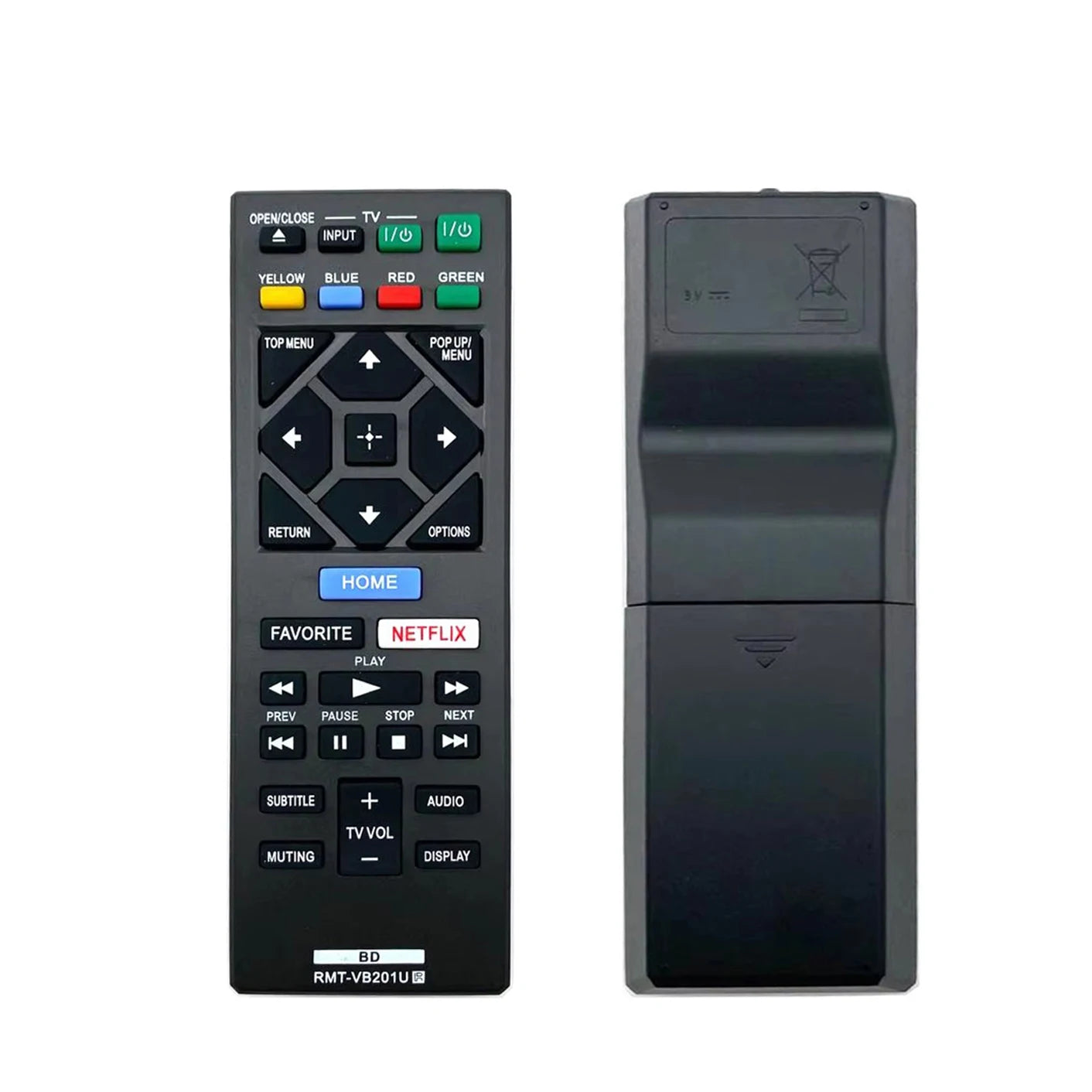 Sony RMT-VB201U Replacement Remote Control for BDP Series Blu-ray Disc Players