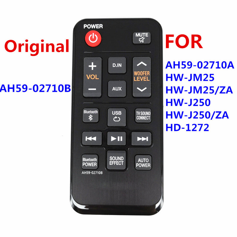 AH59-02710B Remote for AH59-02710A for Theater System Soundbar HW-J250 HW-J250/ZA HW-JM25 HW-JM25/ZA